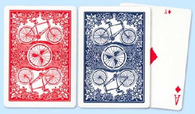 Rummy Bicycle dorso rosso o blu