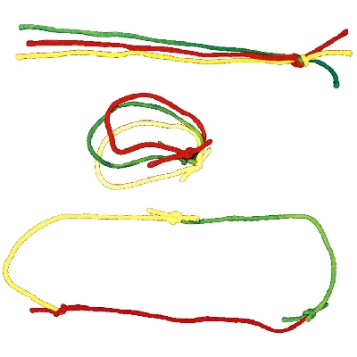 Anelli di corda multicolore