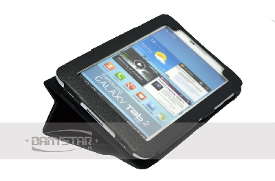Custodia Cover in Ecopelle Nera per Samsung Galaxy Tab 2 70 P3100 P311