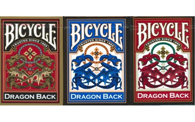 Bicycle Gold Dragon dorso blu o rosso