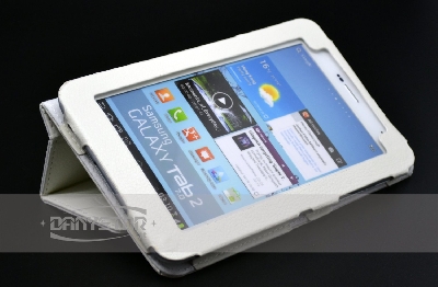 Custodia Cover in Ecopelle Bianca per Samsung Galaxy Tab 2 70 P3100 P3