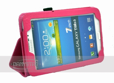 Custodia Cover in Ecopelle Fucsia per Samsung Galaxy Tab 3 70 P3200 Ga