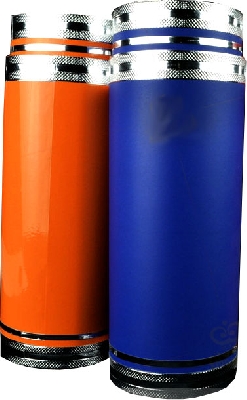 Double tube produzione colore arancio