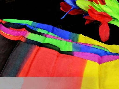 Foulard streamer multicolore lungo 16x500cm
