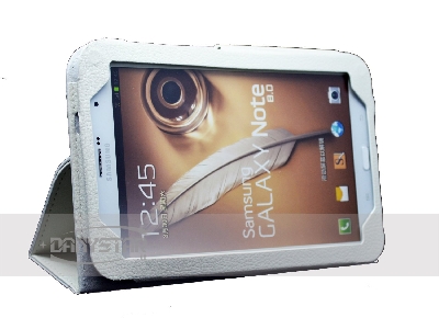 Custodia Cover in Ecopelle Bianca per Samsung Galaxy Tab Note 80 N5100