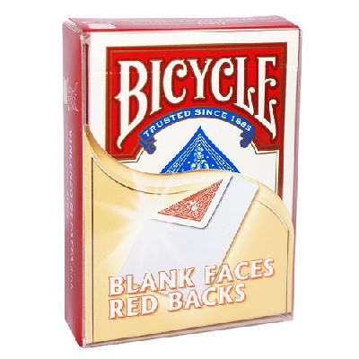 Mazzo faccia biancadorso rosso Bicycle