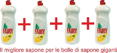 Offerte pazze Comparatore prezzi   Fairy Lemon 1000 ml Concentrato Per Bolle Giganti 4 bottiglie  il miglior prezzo  