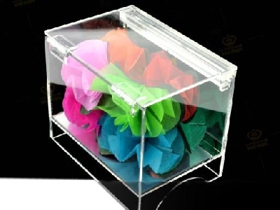 Box apparizione fiori in plexiglass