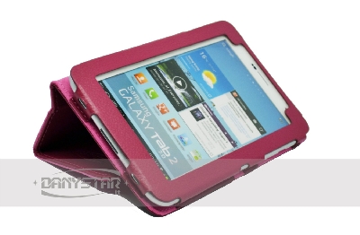 Custodia Cover in Ecopelle Fucsia per Samsung Galaxy Tab 2 70 P3100 P3